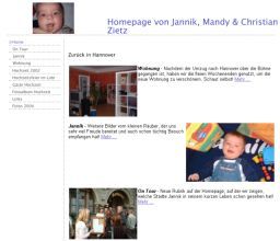 Homepage von Jannik, Mandy und C.